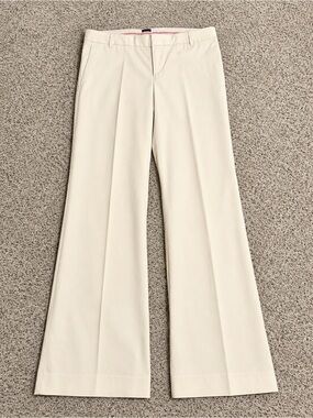 GAP Cream Wide-Leg Dress Pants
